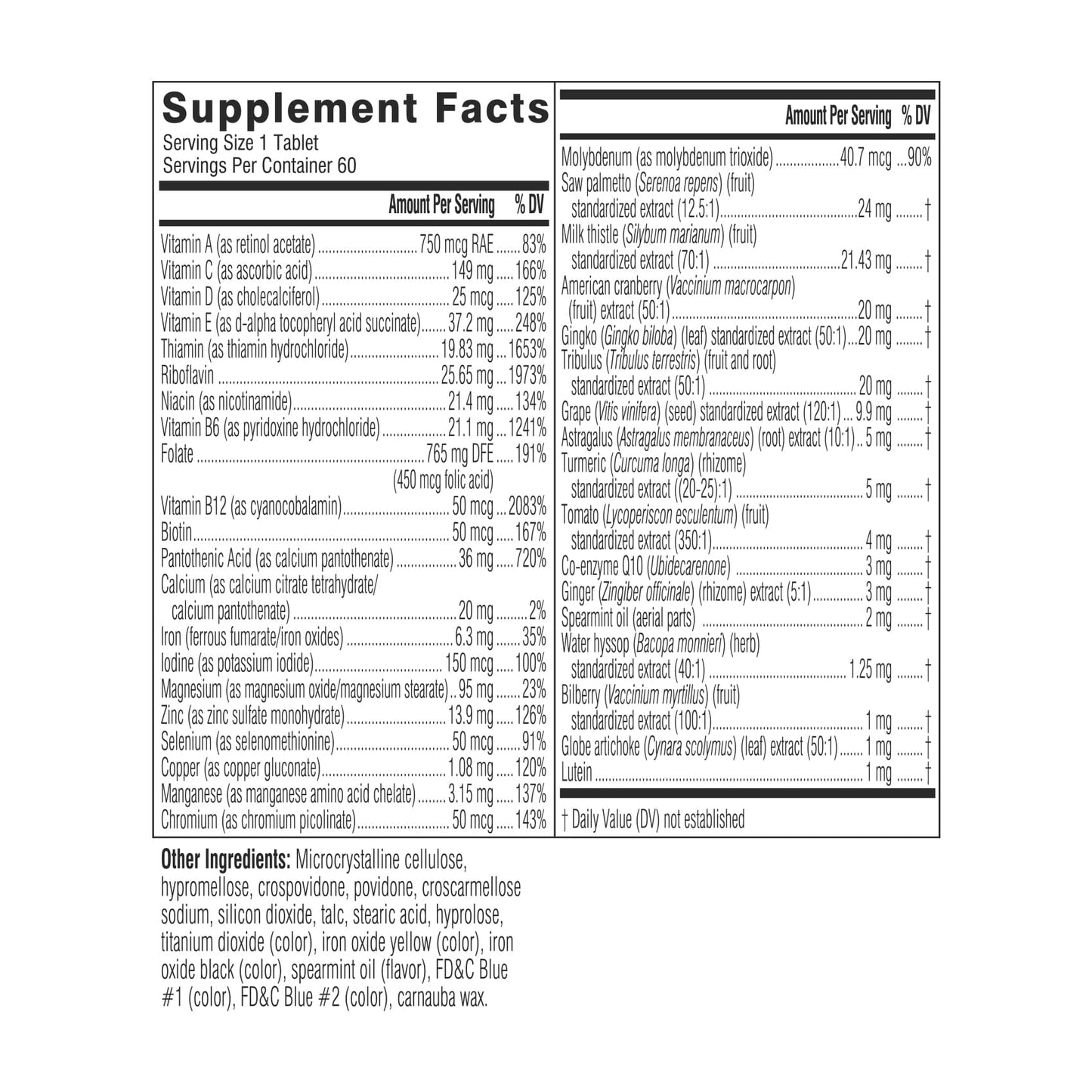Swisse | USA Men's 50+ Multivitamin 02-F14-20003