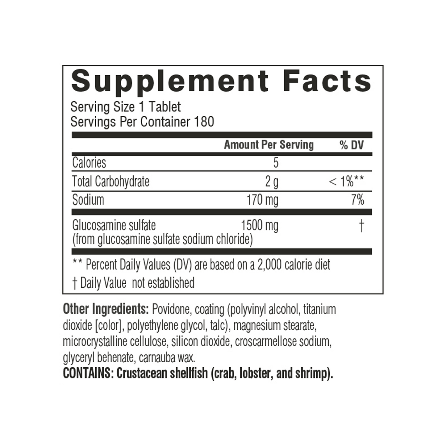 Swisse | USA Glucosamine Sulfate 02-344-11802