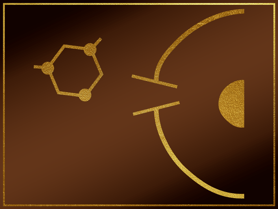 Gold icon showing NAD+ molecule entering a mitochondrion, representing cellular entry.