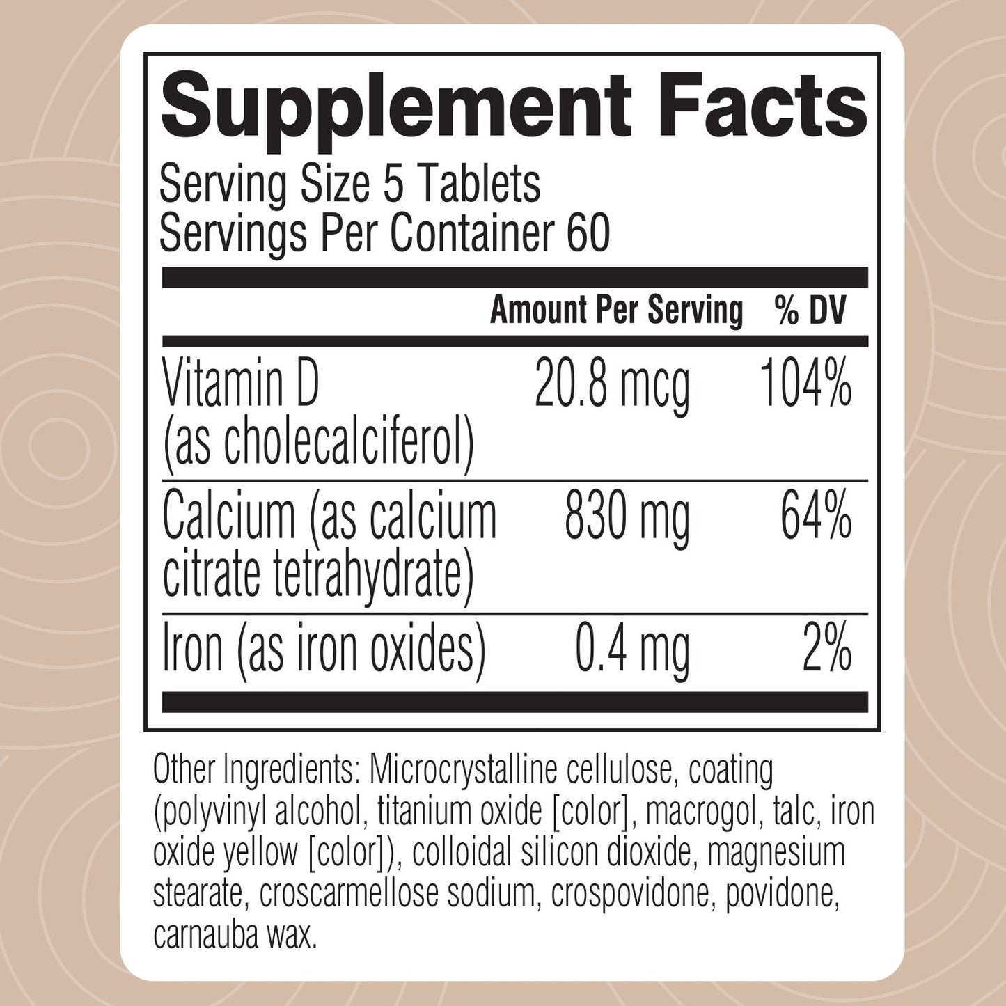 Calcium + Vitamin D