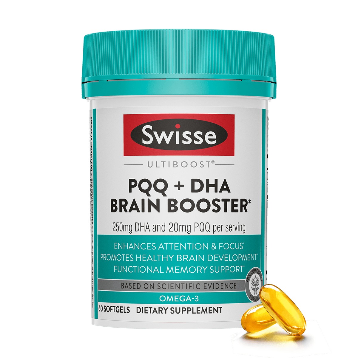 PQQ + DHA Brain Booster | Swisse