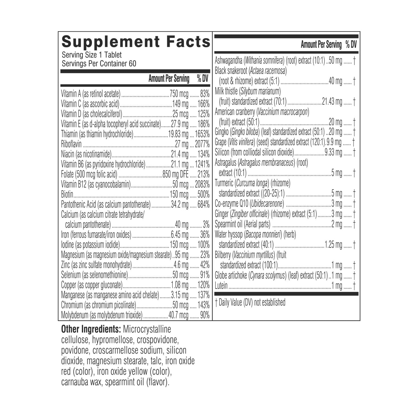 Swisse | USA Women's 50+ Multivitamin 02-F14-20004