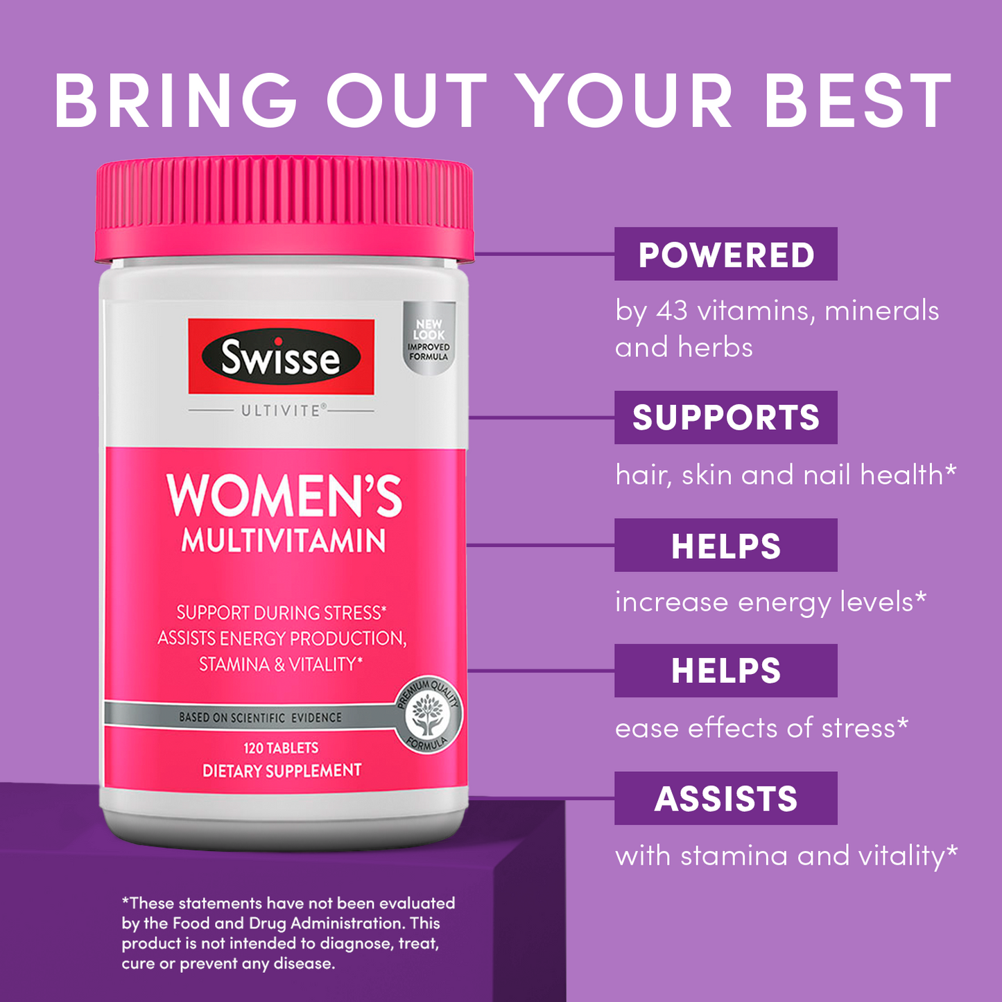 Swisse Wellness USA Women's Multivitamin 02-F14-20002