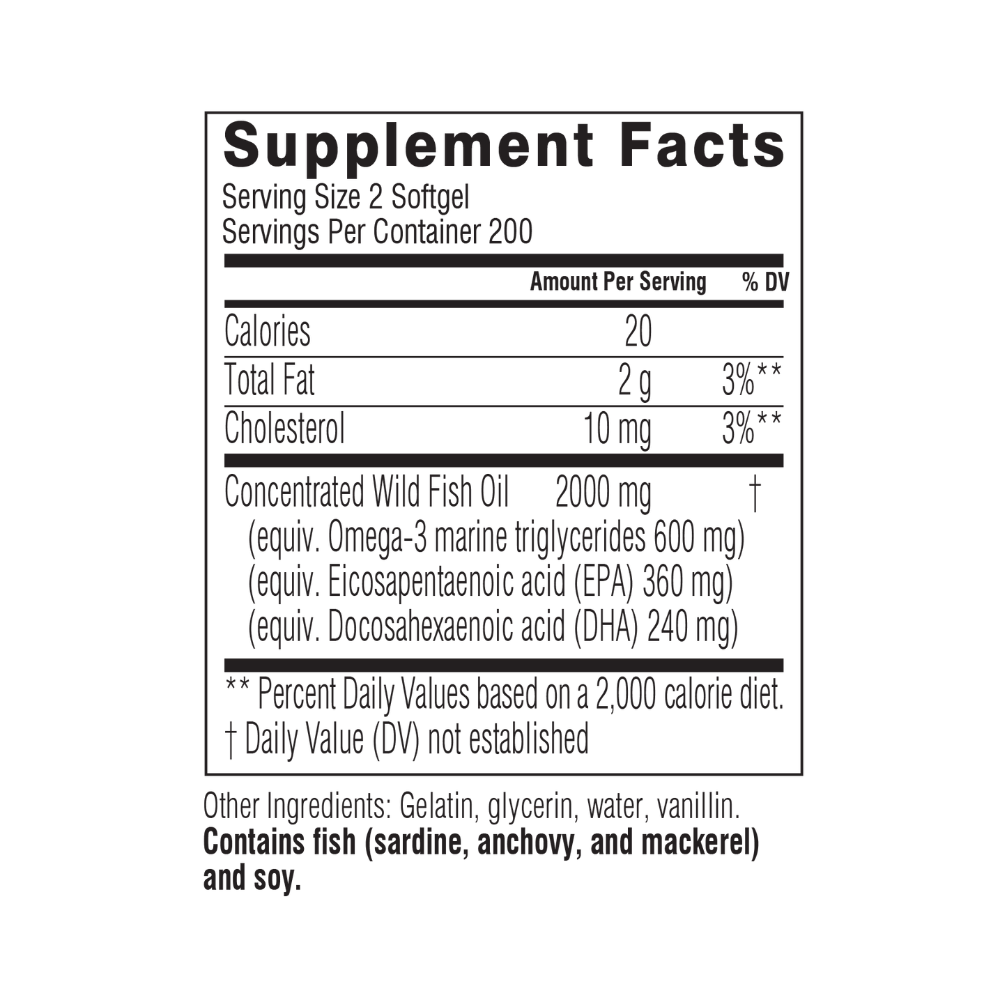 Swisse | USA Wild Fish Oil 1000mg 02-F15-20002